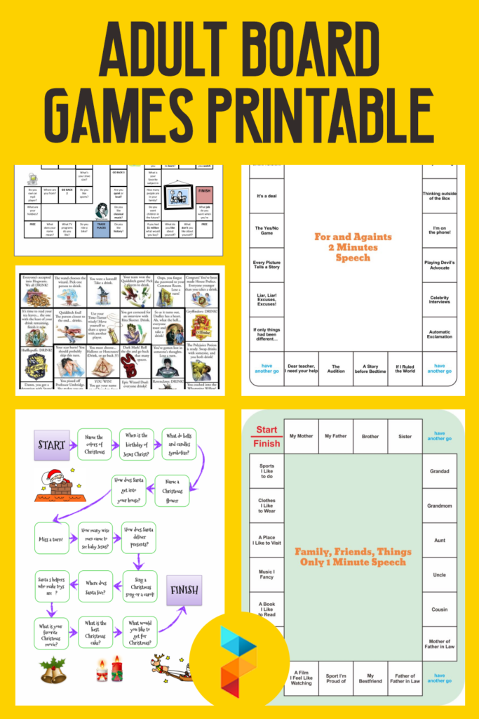 10 Best Adult Board Games Printable Printablee