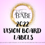 2022 Printable Manifesting Vision Board 50 Graphic Labels Etsy