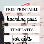 5 Free Boarding Pass Templates For Gifts Travel After Five