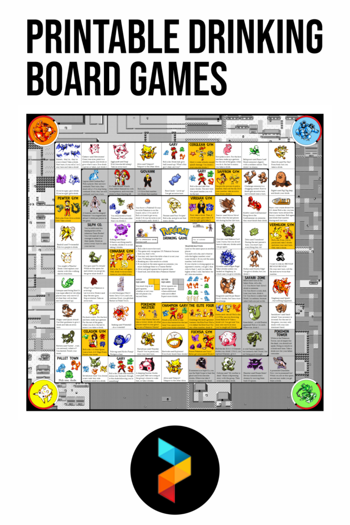 7 Best Printable Drinking Board Games Printablee