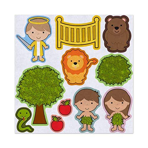 Amazon Adam And Eve Bible Story Felt Play Art Set Flannel Board 