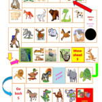 Animals Board Game English ESL Worksheets For Distance Learning And