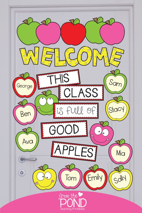 Apple Door Or Bulletin Board Display Welcome Bulletin Boards Apple 