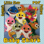 Baby Shark Felt Patterns For Use On A Felt Or Flannel Board Etsy