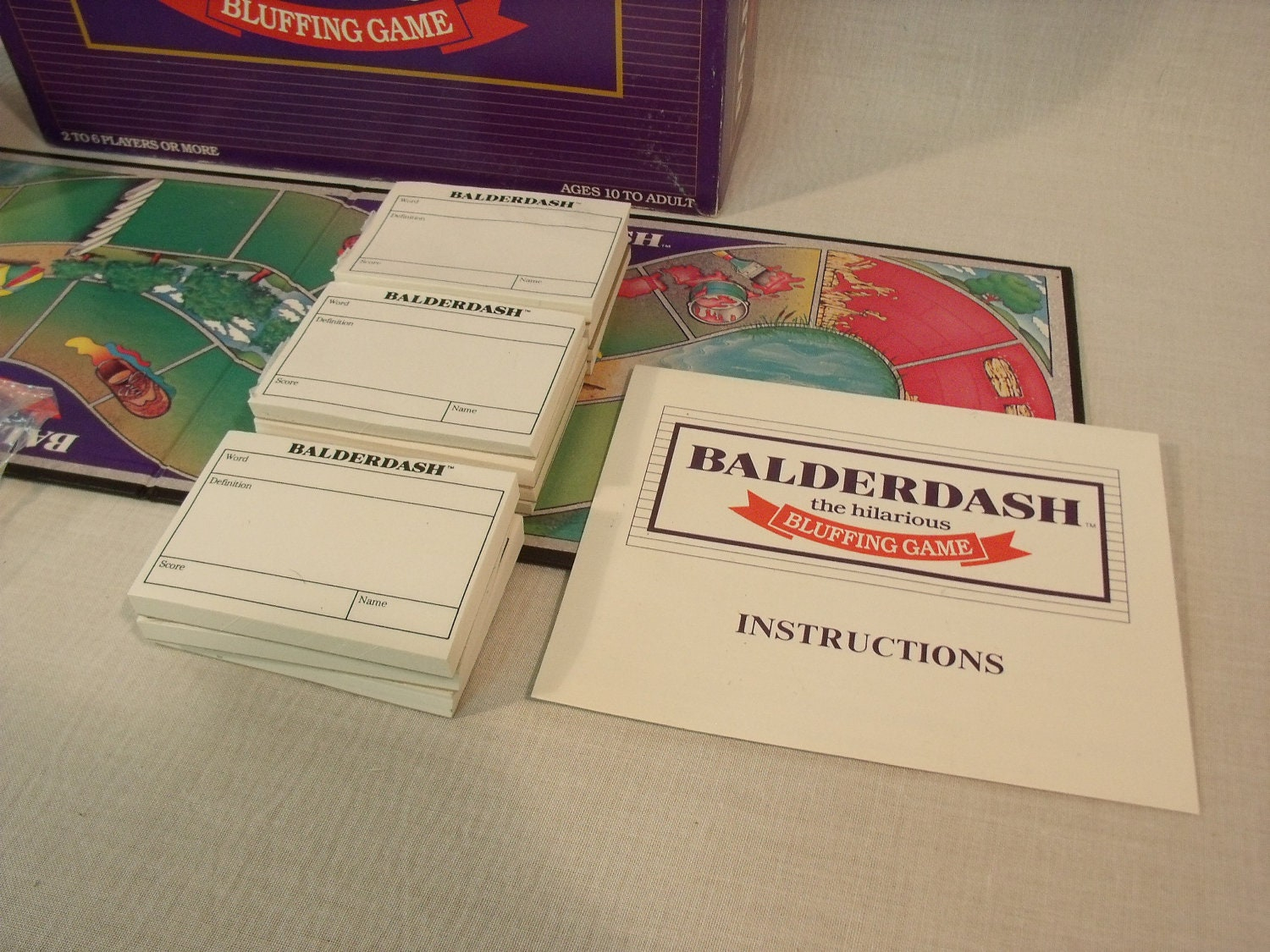 Balderdash Board Game Free Shipping Vintage Bluffing Word