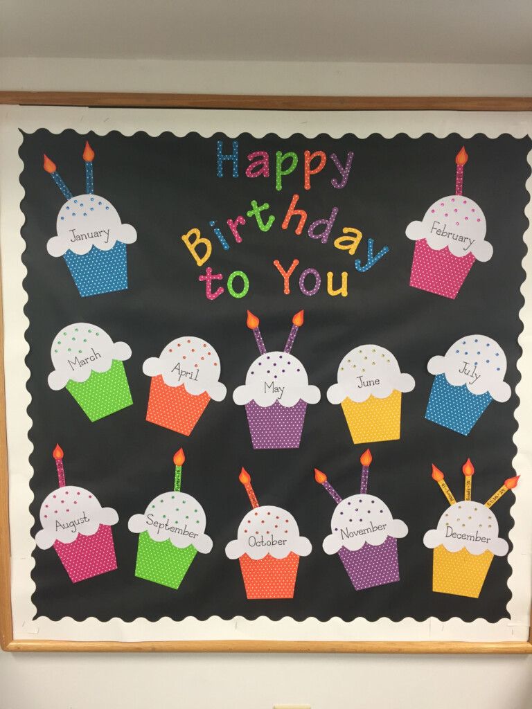 Birthday Bulletin Board For Preschool Class Birthday Board Classroom 