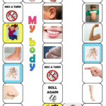 Body Parts Boardgame English ESL Worksheets For Distance Learning And