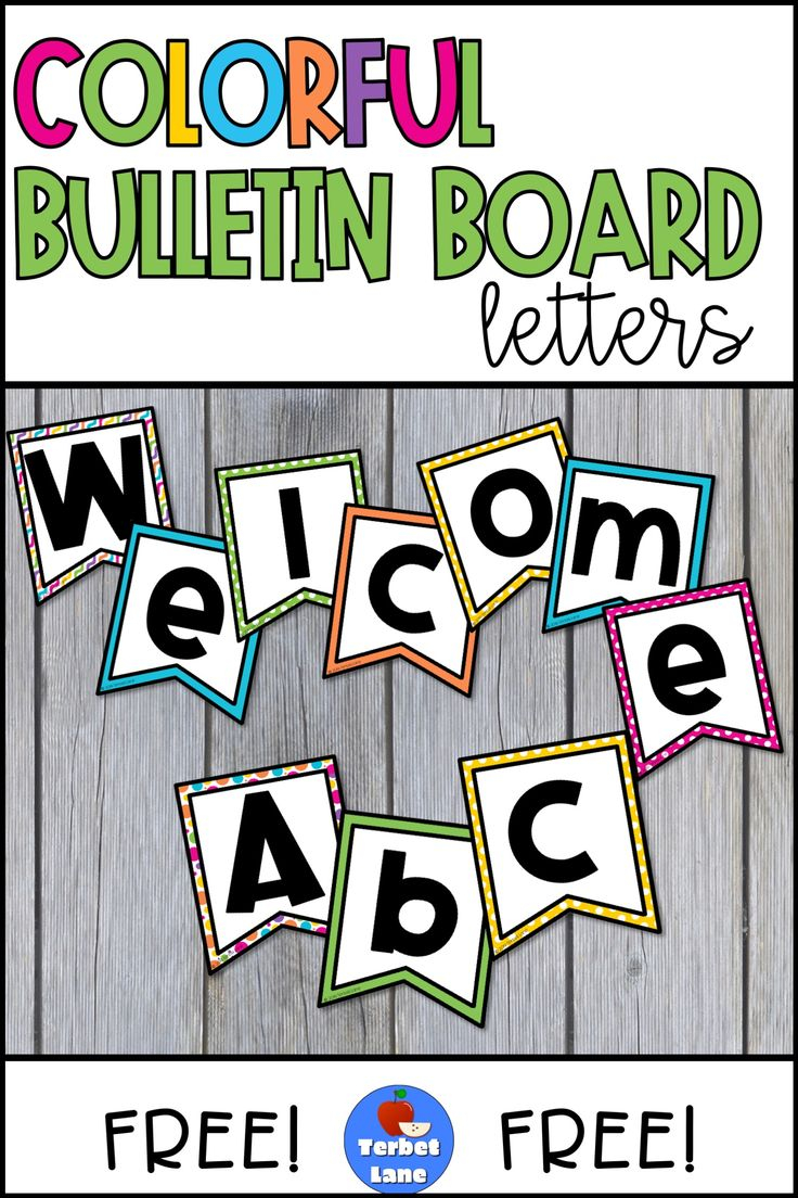 Bulletin Board Letters Free Printable Bulletin Board Letters 