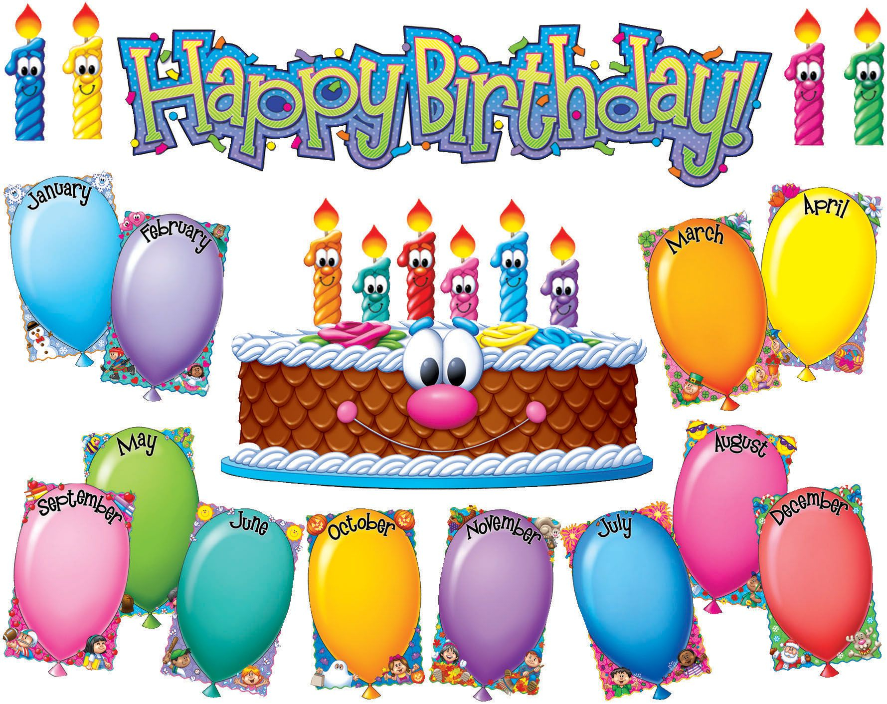 Carol School Supply Co Birthday Bulletin Birthday Bulletin Boards 