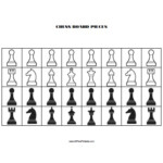 Chess Board Pieces Free Printable