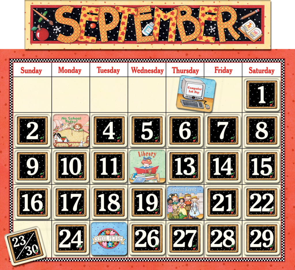 Classroom Calendar Bulletin Board From Mary Engelbreit TCR4314 