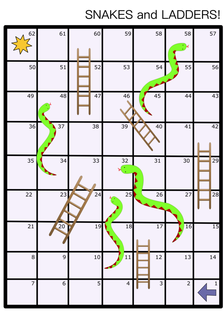 Clipart Snakes And Ladders Board Game