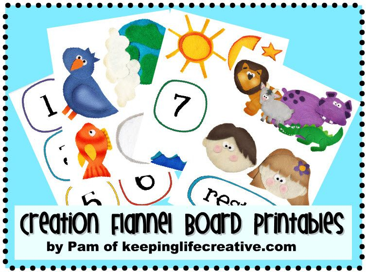 Creation Flannel Board Printable Flannel Board Stories Flannel Board 