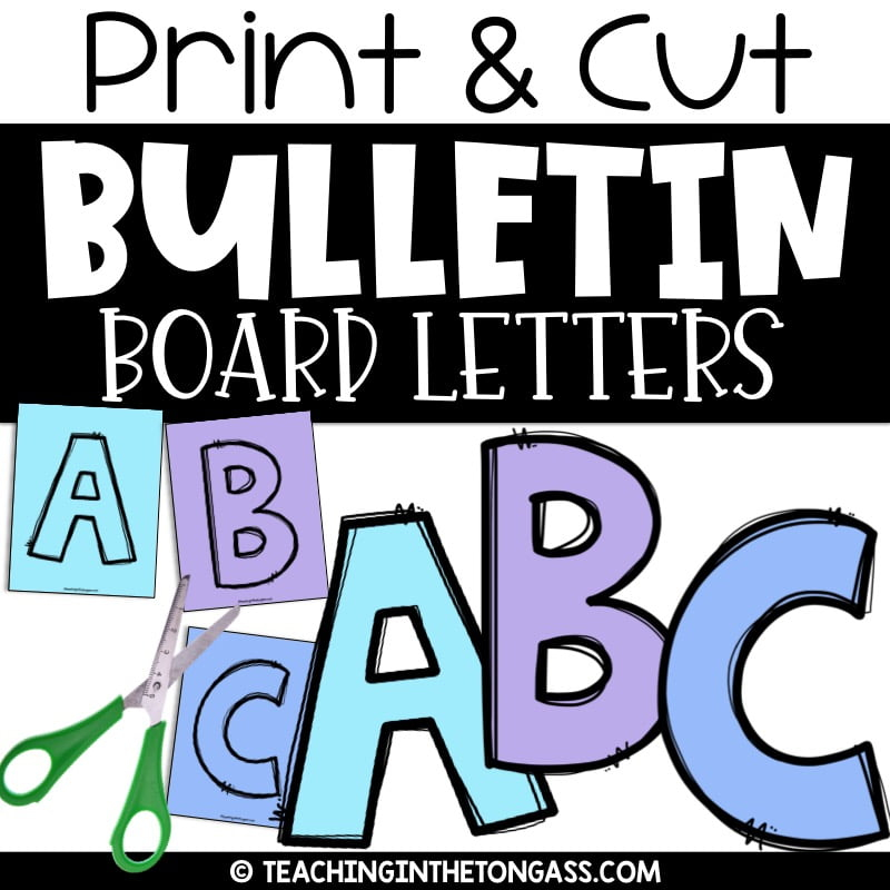 Current Printable Cut Out Letters For Bulletin Boards Harper Blog