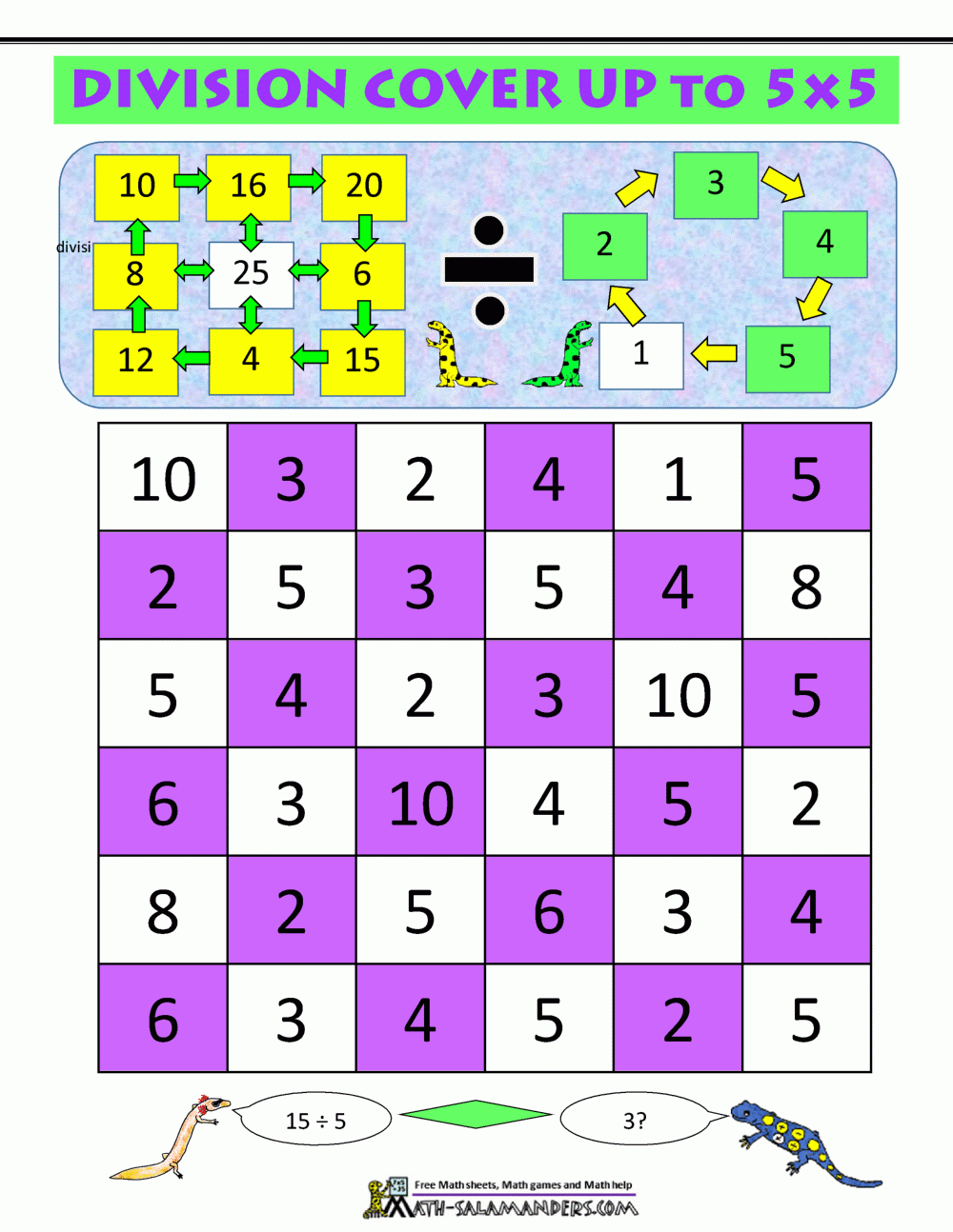 Division Board Games Free Printable Board Game