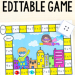 Editable Superhero Board Game