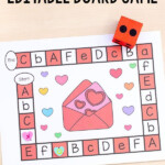 Editable Valentine s Day Board Game Kindergarten Valentines Math