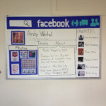 Facebook Bulletin Board Highlighting Notable Artists Authors Book