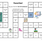 Favorites Board Game Worksheet Free ESL Printable Worksheets Made By