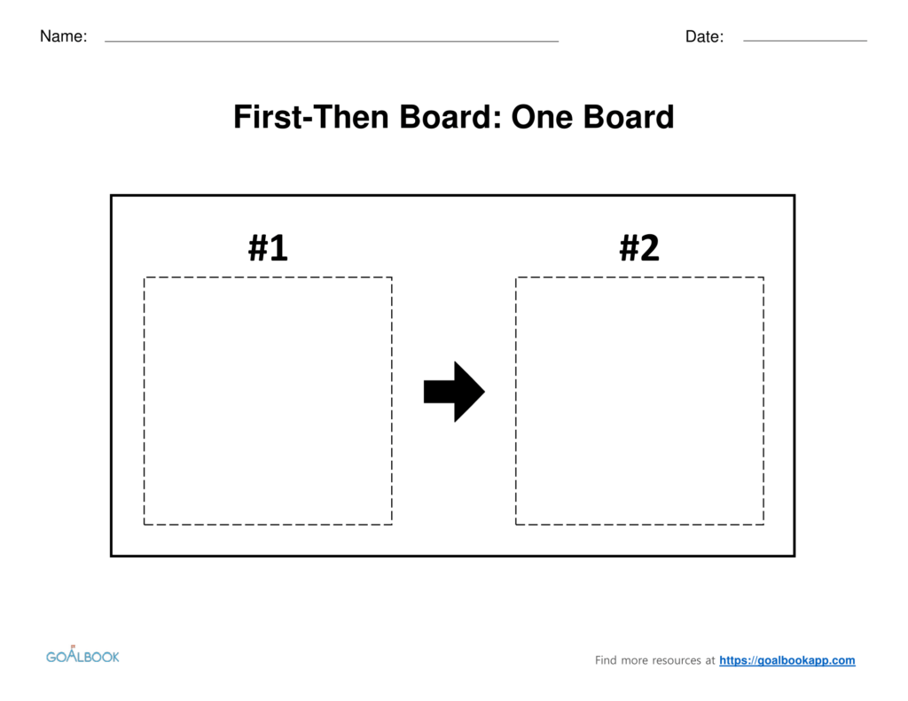 First Then Board UDL Strategies