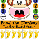 Free Board Game For Toddlers And PreK Feed The Monkey Totschooling