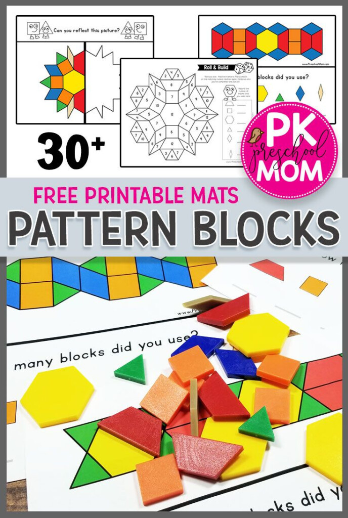 Free Pattern Block Mats Free Pattern Block Printables Pattern Blocks 