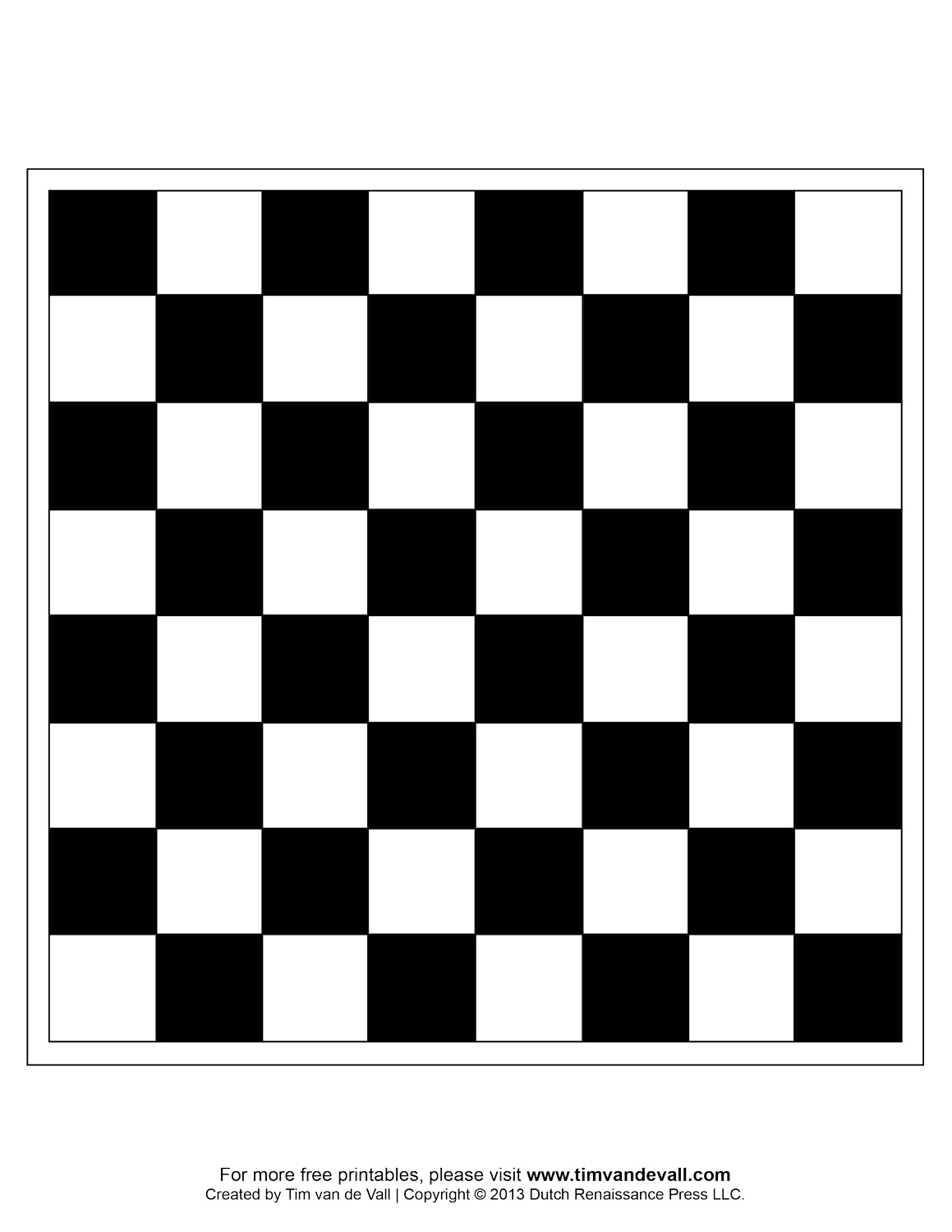 Free Printable Chess Boards And Chess Pieces For Kids