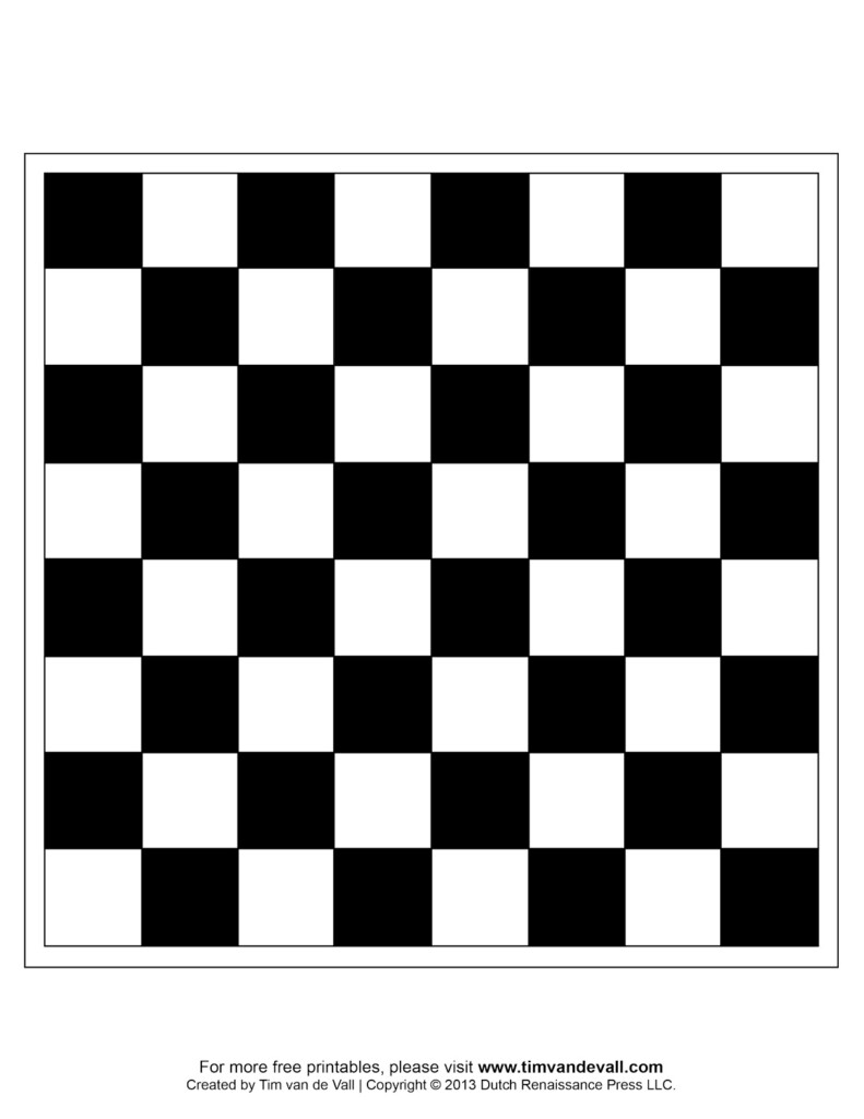 Free Printable Chess Boards And Chess Pieces For Kids