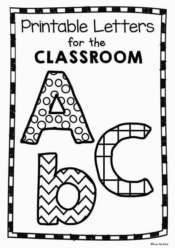 Free Printable Classroom Letters FirstGradeFaculty Classroom