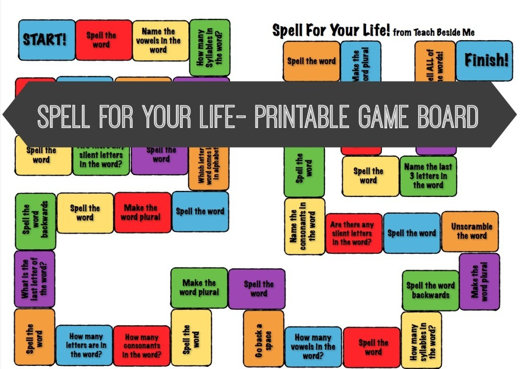 FREE Spelling Board Game Free Homeschool Deals