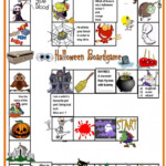 Halloween Board Game Worksheets 99Worksheets