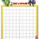 In Him Mario Bros Friends Hundreds Board Printabes