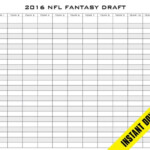 Items Similar To Fantasy Football Draft Board 12 Teams 24 Rounds