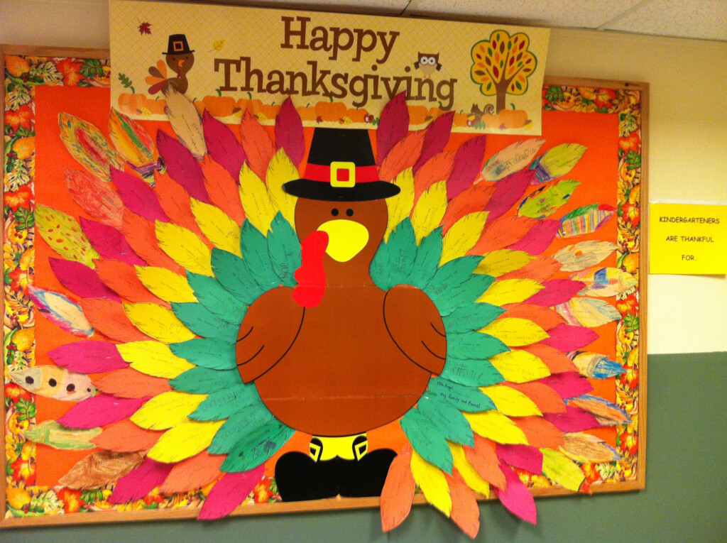 Kindergarteners Are Thankful For Thanksgiving Bulletin Board Each 