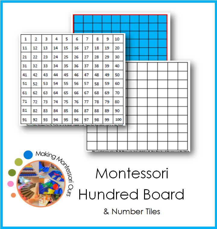 Montessori Hundreds Board Early Montessori Math At Home Making 