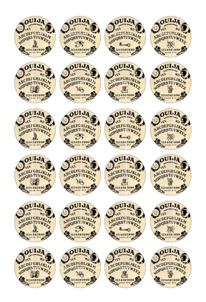 Ouija Board Circle Printable Images 12mm 14mm 16mm 18mm For Etsy