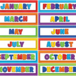 Playful Patterns Months Of The Year Bulletin Board Set Months In A