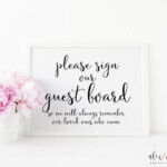 Please Sign Our Guest Board Printable Please Sign Our Guest Board Sign