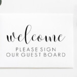 Please Sign Our Guest Board Printable Please Sign Our Guest Board Sign