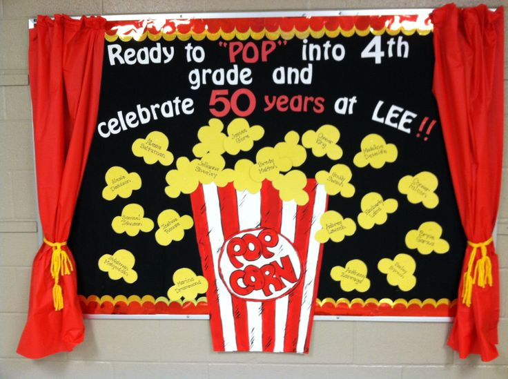 Popcorn Bulletin Board Google Search Birthday Bulletin Boards 