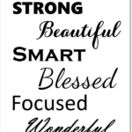 Printable Positive Words To Describe The Ideal You For Your Vision