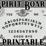 Printable Spirit Board Ouija Template Pdf Svg Png Ai Etsy Spirit