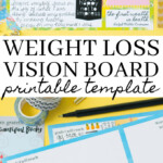 Printable Weight Loss Vision Board Template Carrie Elle