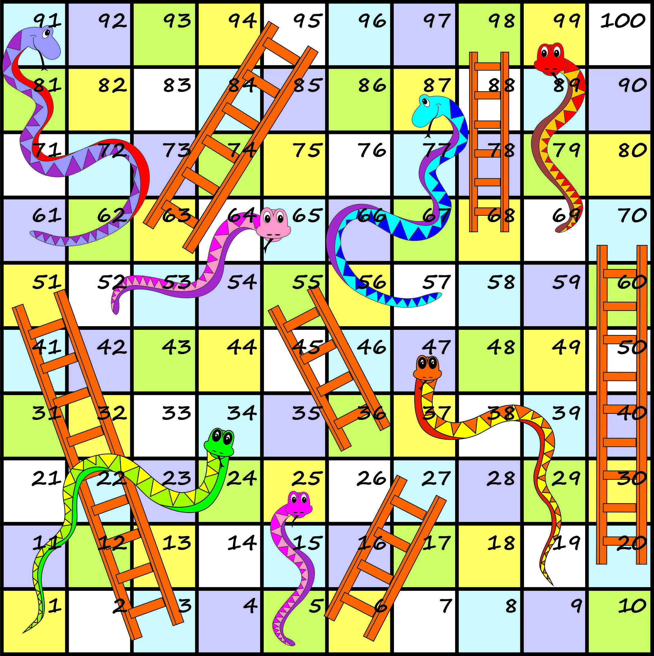 Snakes And Ladders Template Printable Invitation Templates Snakes