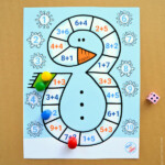 Snowman Addition To 10 Board Game Frogs And Fairies