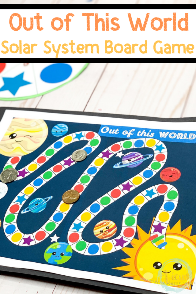 Solar System Board Game Free Printable Space Activities For Kids 