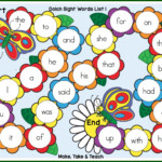 Spring Themed Sight Word Game Boards Make Take Teach