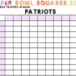 Super Bowl Squares 2019 LA Rams Vs New England Patriots Venus