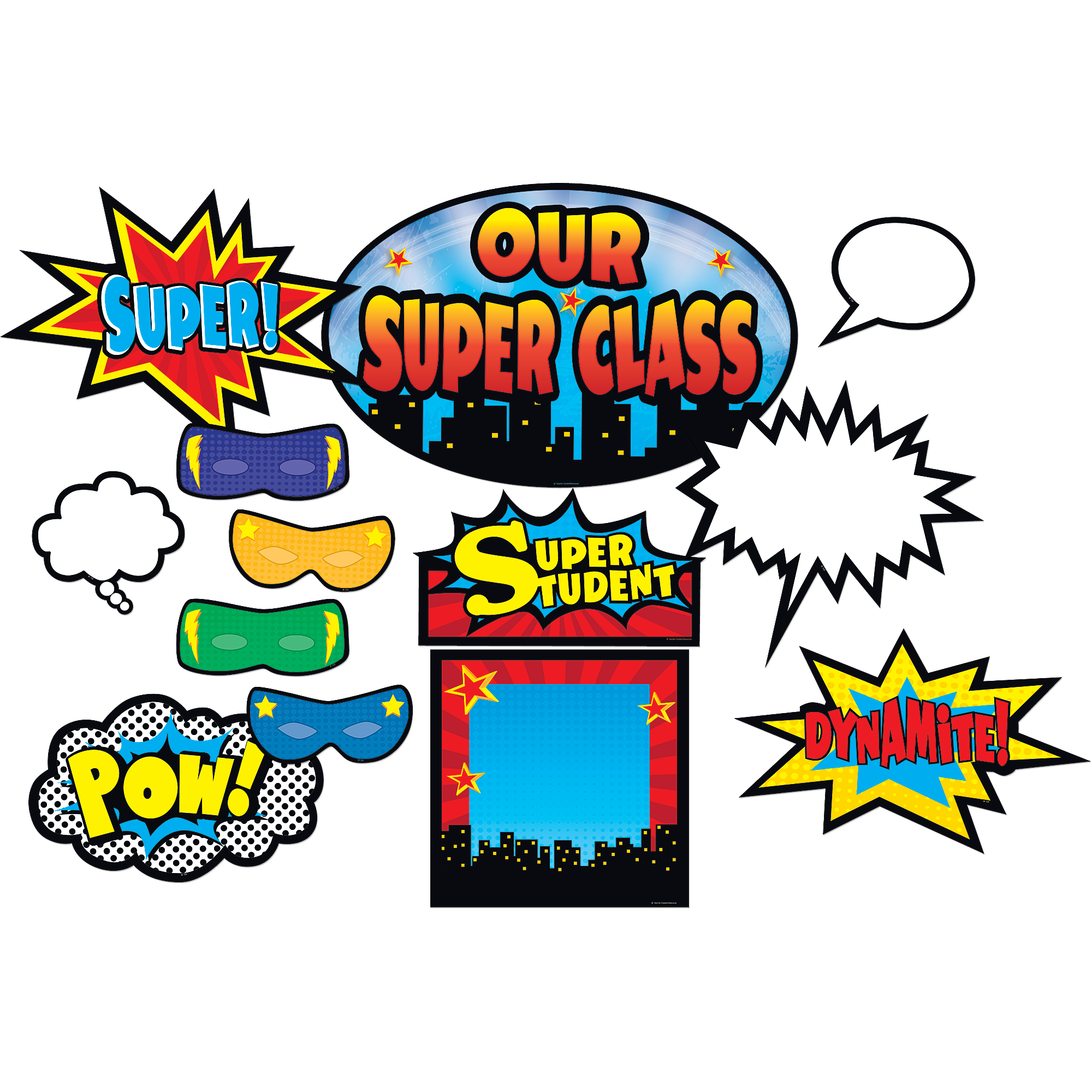 Superhero Bulletin Board Display Set TCR5568 Teacher Created Resources