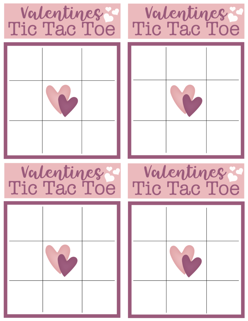 Valentines Tic Tac Toe Printable Simply Being Mommy